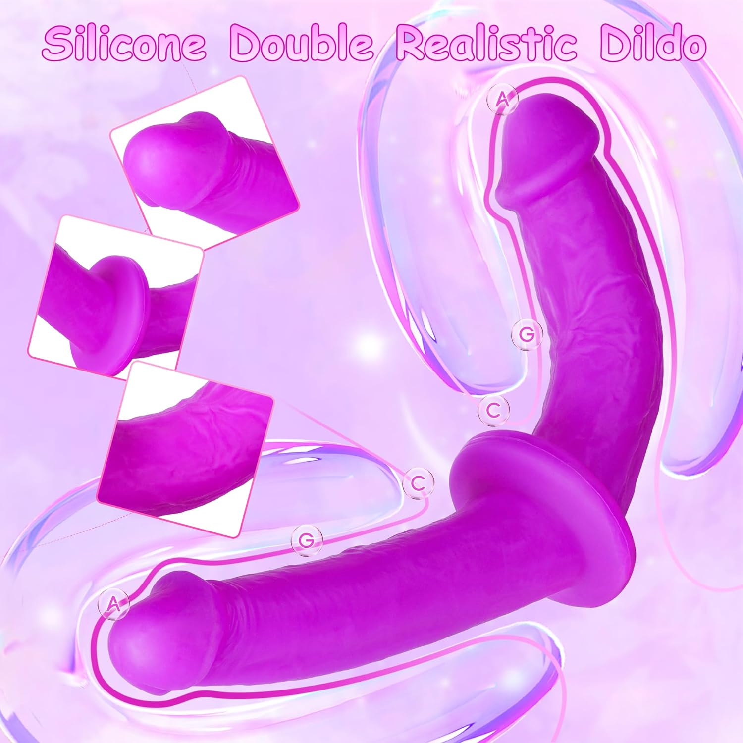 VelvetStrap Dual Dildo Harness Set