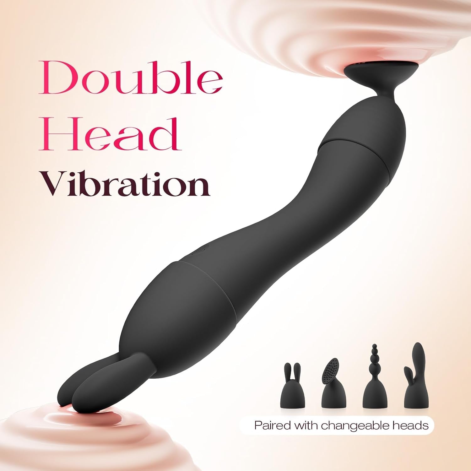 VelvetSwitch Wand Vibrator Kit with 4 Heads