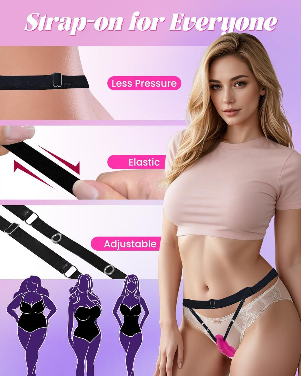 VelvetSync App/Remote Strap-On Panty Vibrator