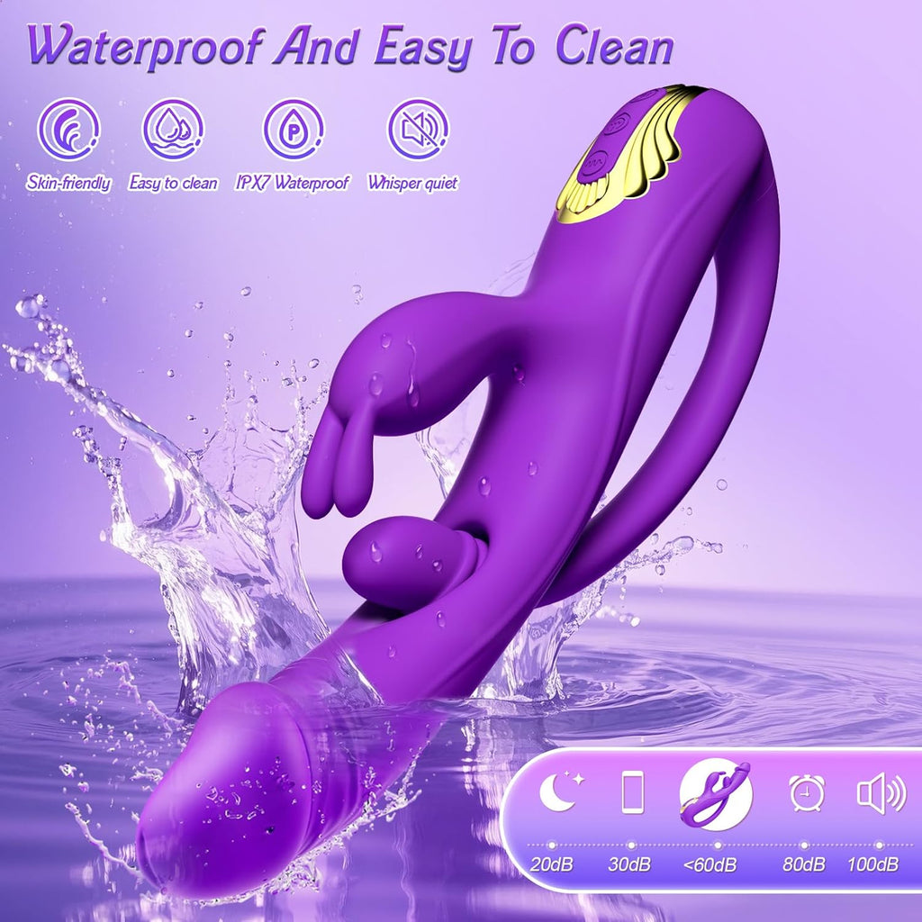 VelvetThrive 3-in-1 Rabbit Vibrator