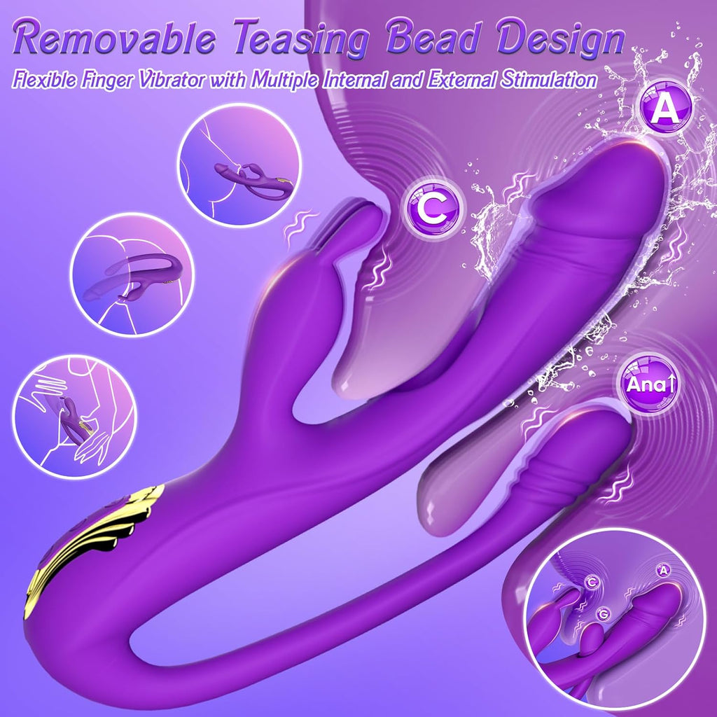 VelvetThrive 3-in-1 Rabbit Vibrator