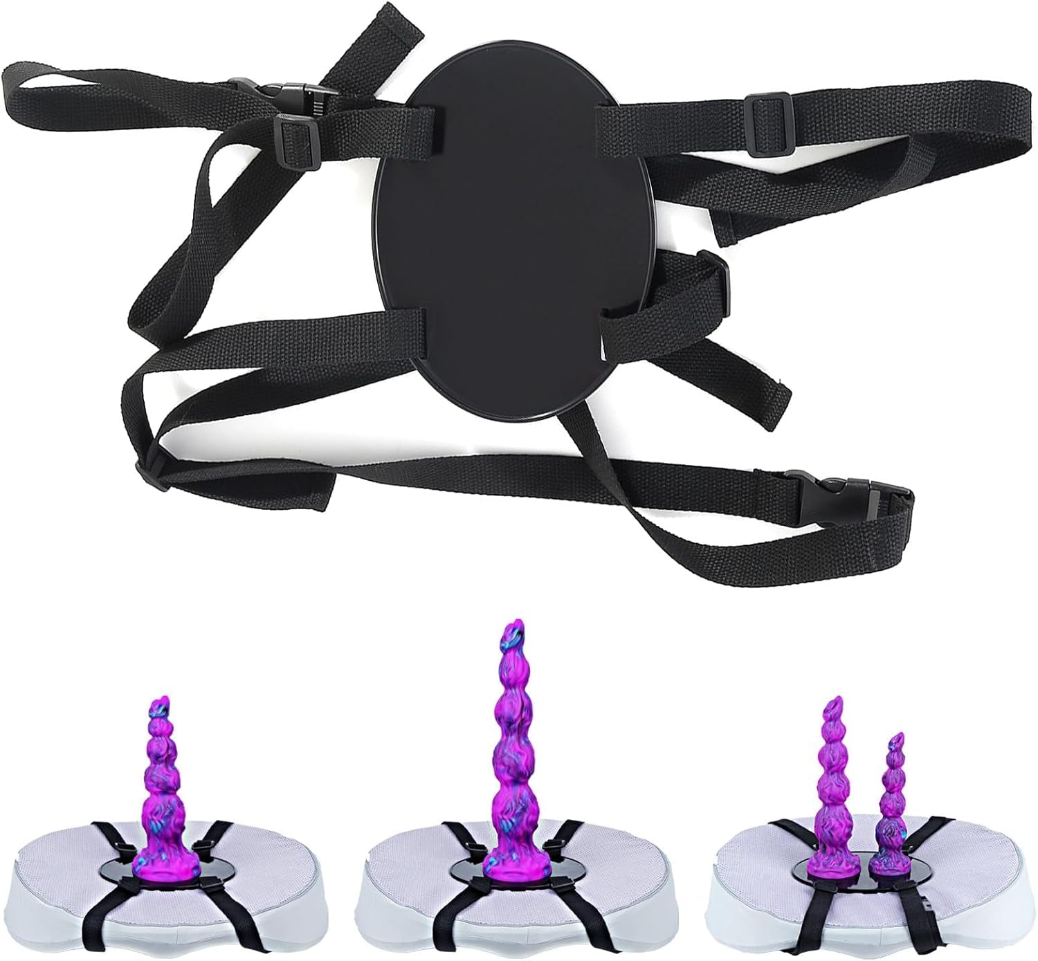 VelvetTwin XL Suction Cup Dildo Saddle