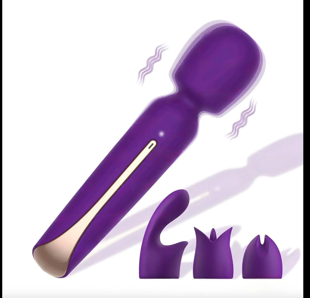 VelvetVerse 3-Attachment Wand Vibrator Kit