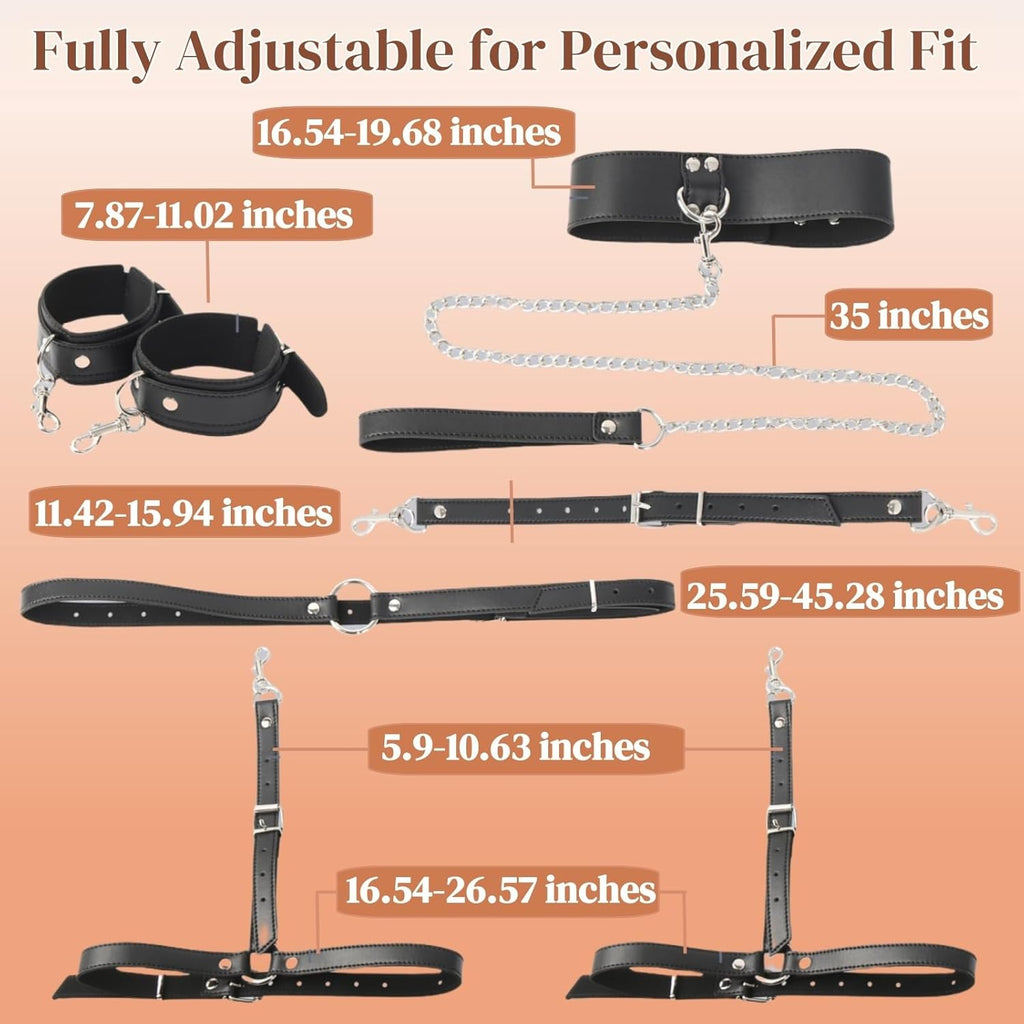 VelvetVice Wrist & Thigh BDSM Harness