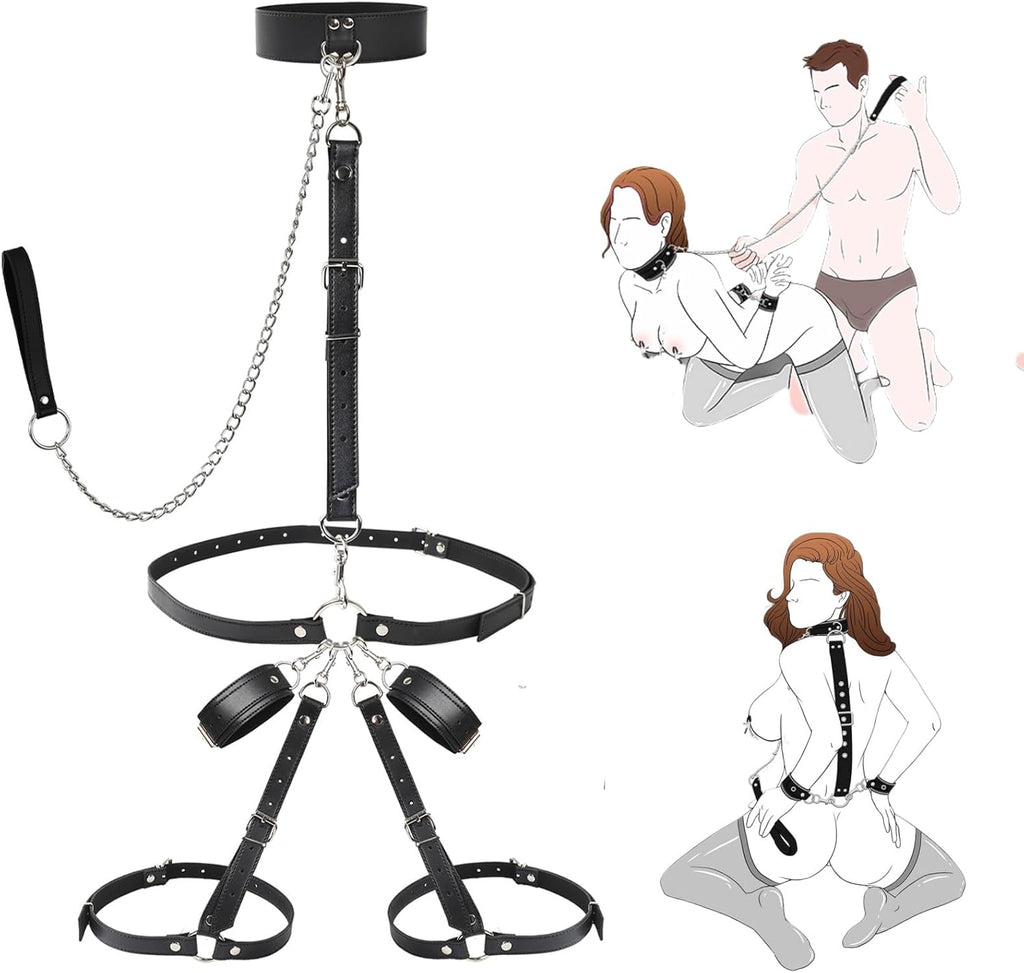 VelvetVice Wrist & Thigh BDSM Harness