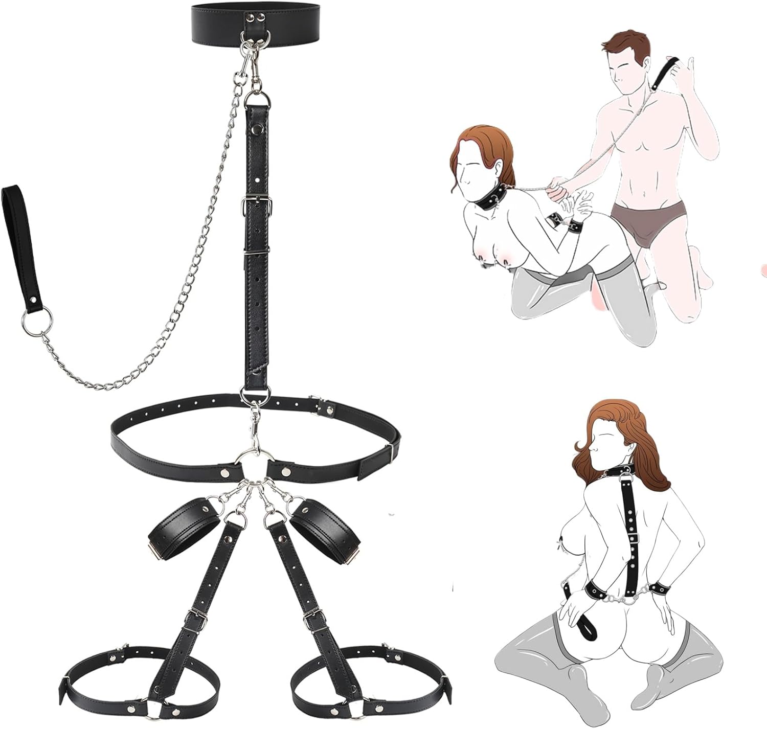 VelvetVice Wrist & Thigh BDSM Harness