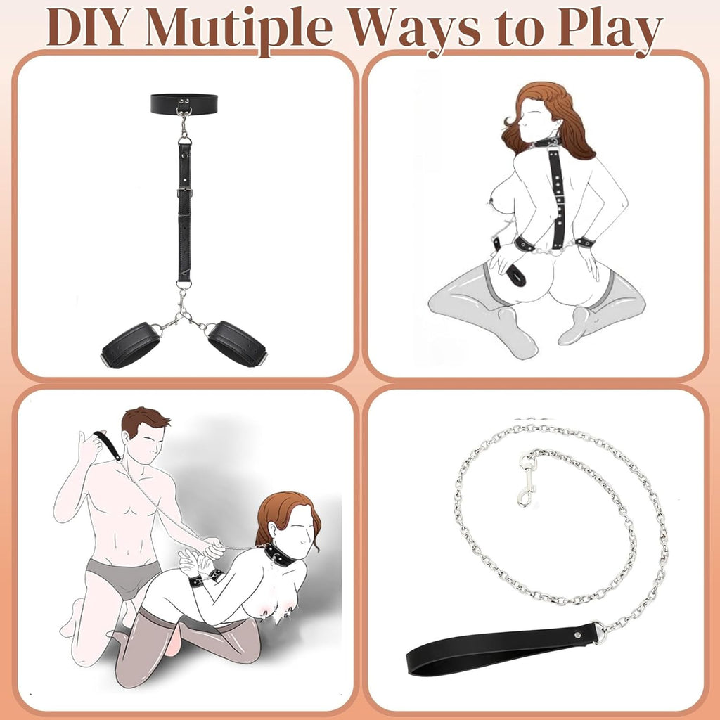 VelvetVice Wrist & Thigh BDSM Harness