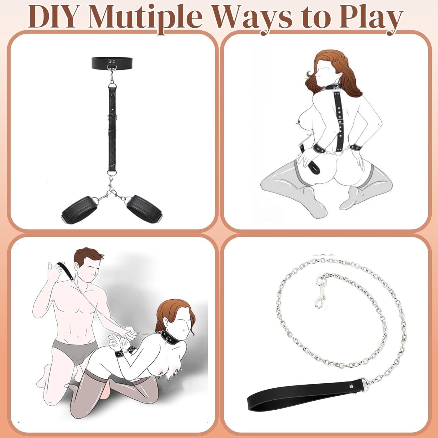 VelvetVice Wrist & Thigh BDSM Harness