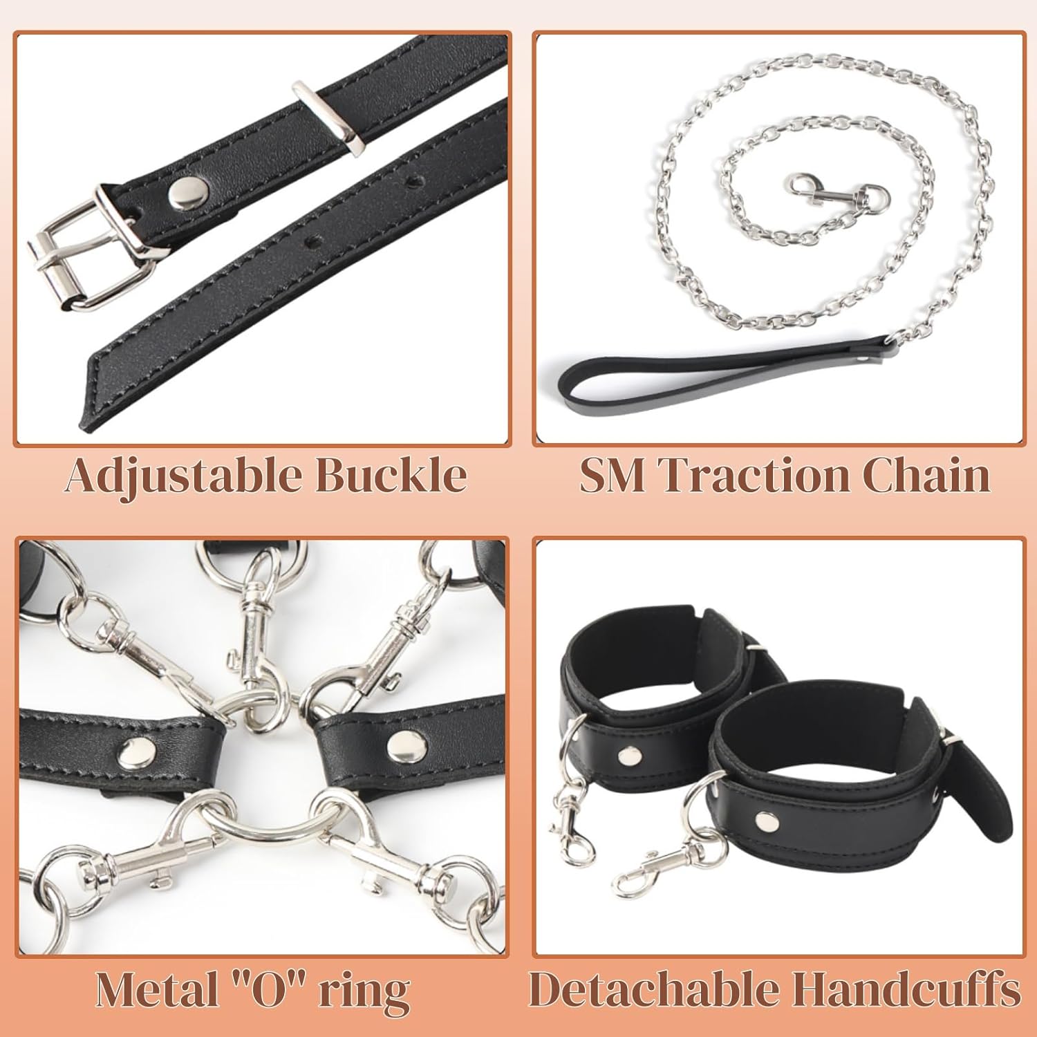 VelvetVice Wrist & Thigh BDSM Harness