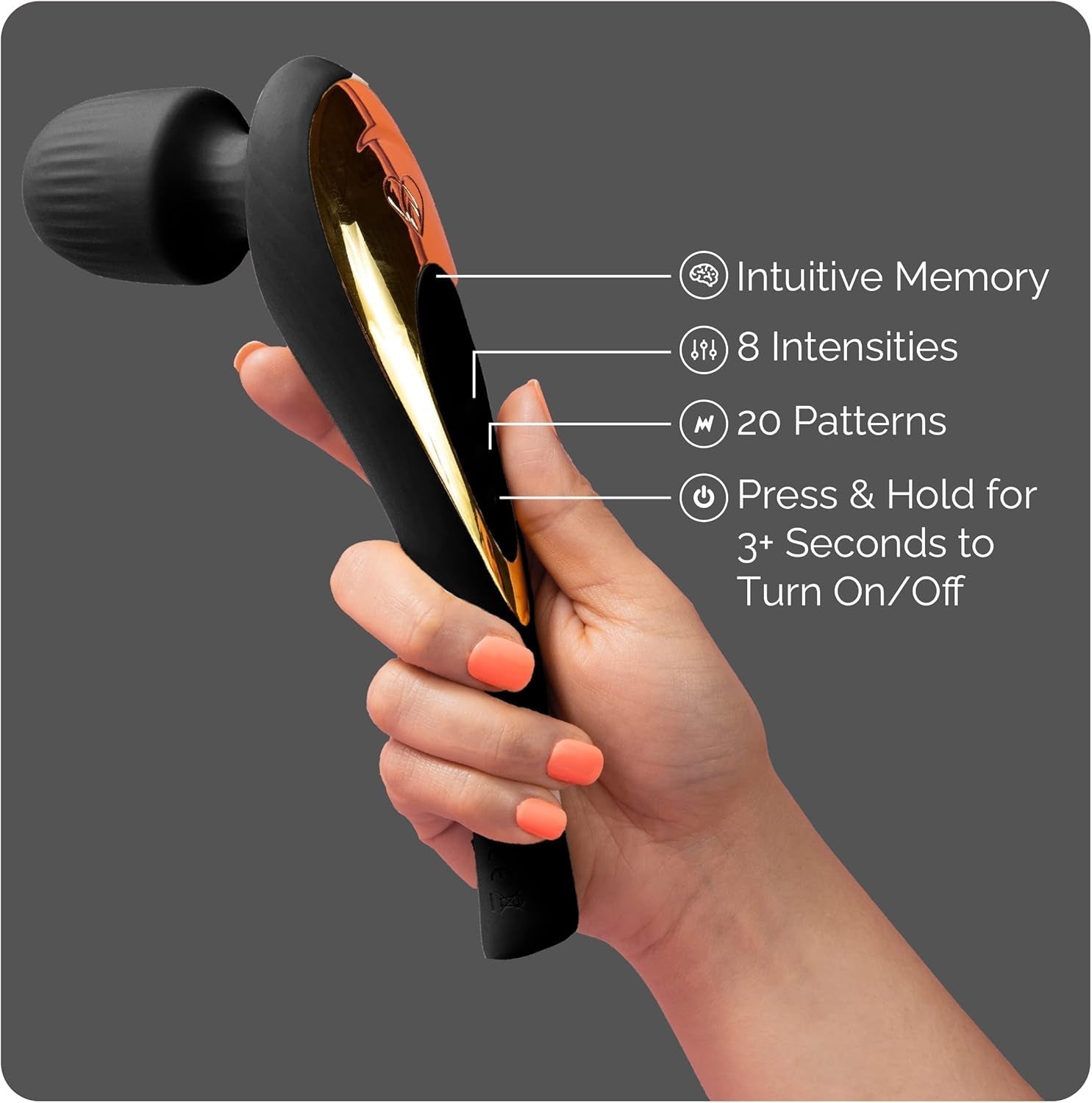 VelvetWand Premium Ergonomic Clitoral Wand Vibrator