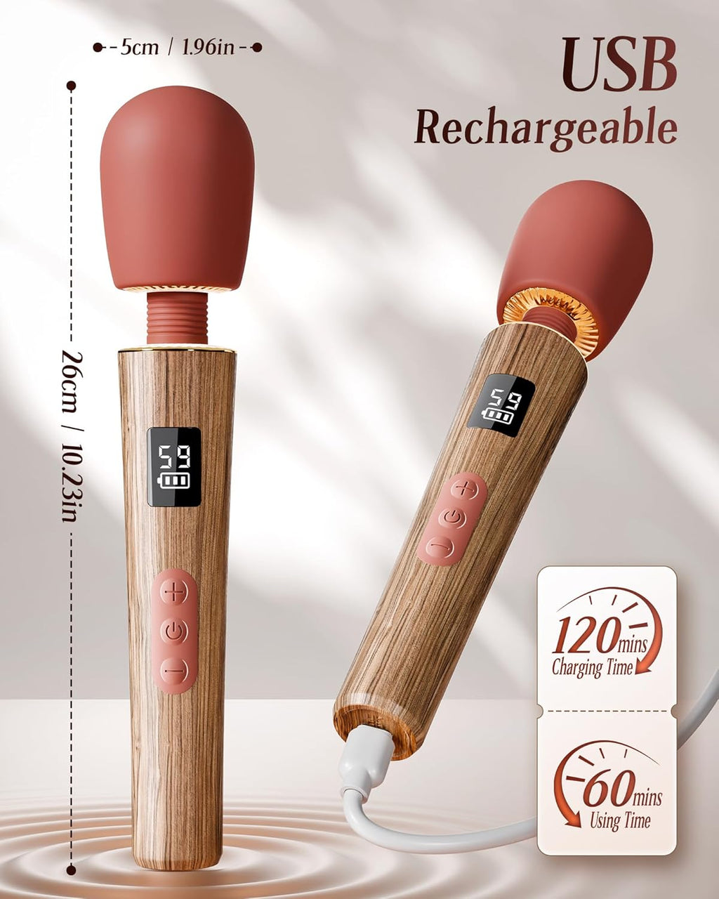 VelvetWave 9-Mode Luxury Wand Vibrator