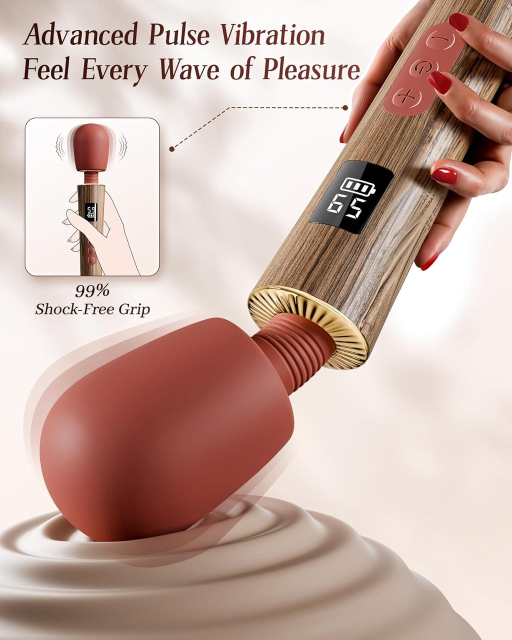 VelvetWave 9-Mode Luxury Wand Vibrator
