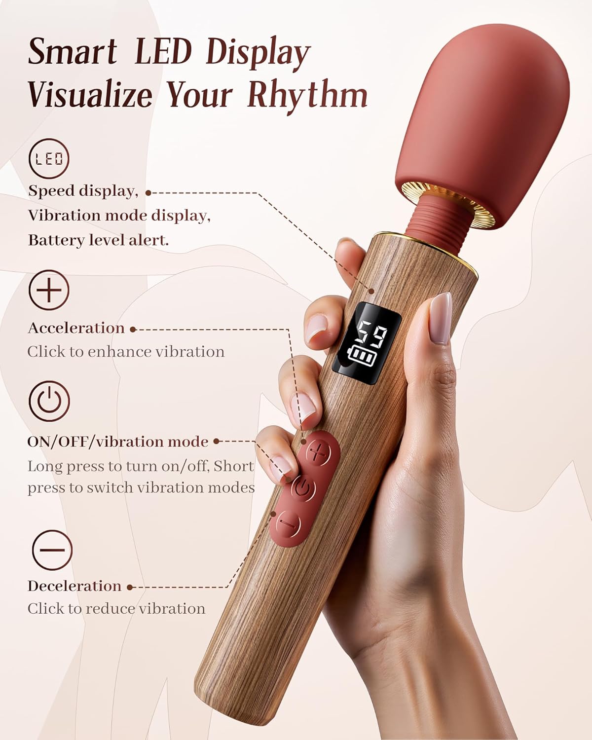 VelvetWave 9-Mode Luxury Wand Vibrator