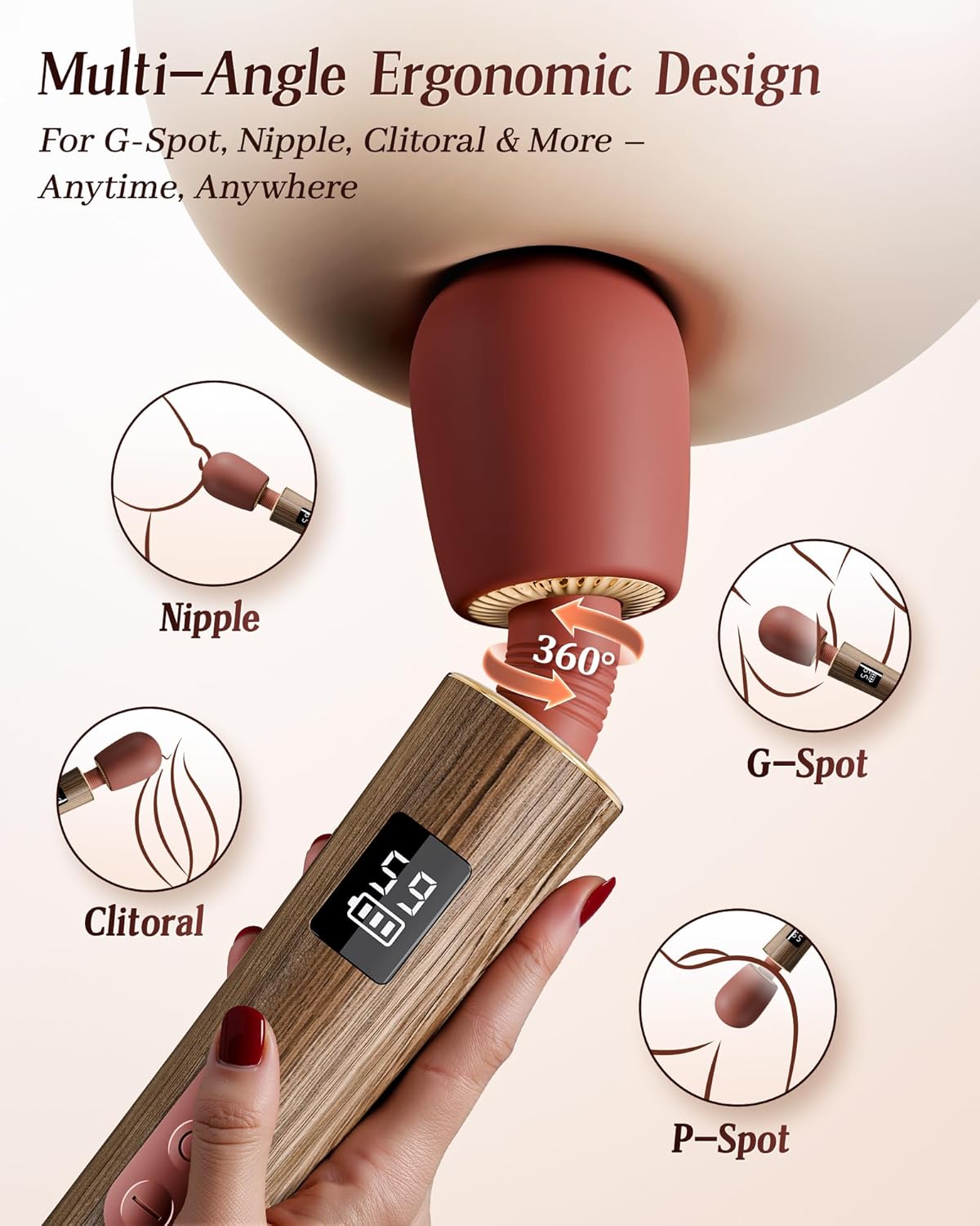 VelvetWave 9-Mode Luxury Wand Vibrator