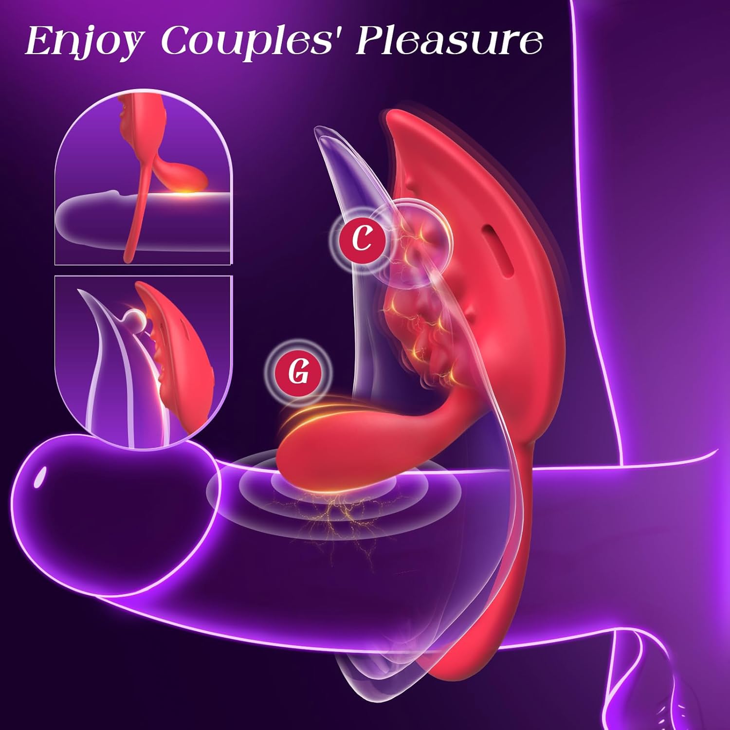 VelviBond Wearable Couples Cock Ring Vibrator