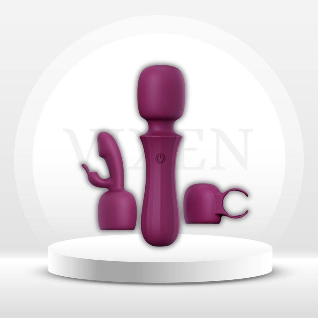 VersaPulse 3-in-1 Vibrator Sex Wand Kit