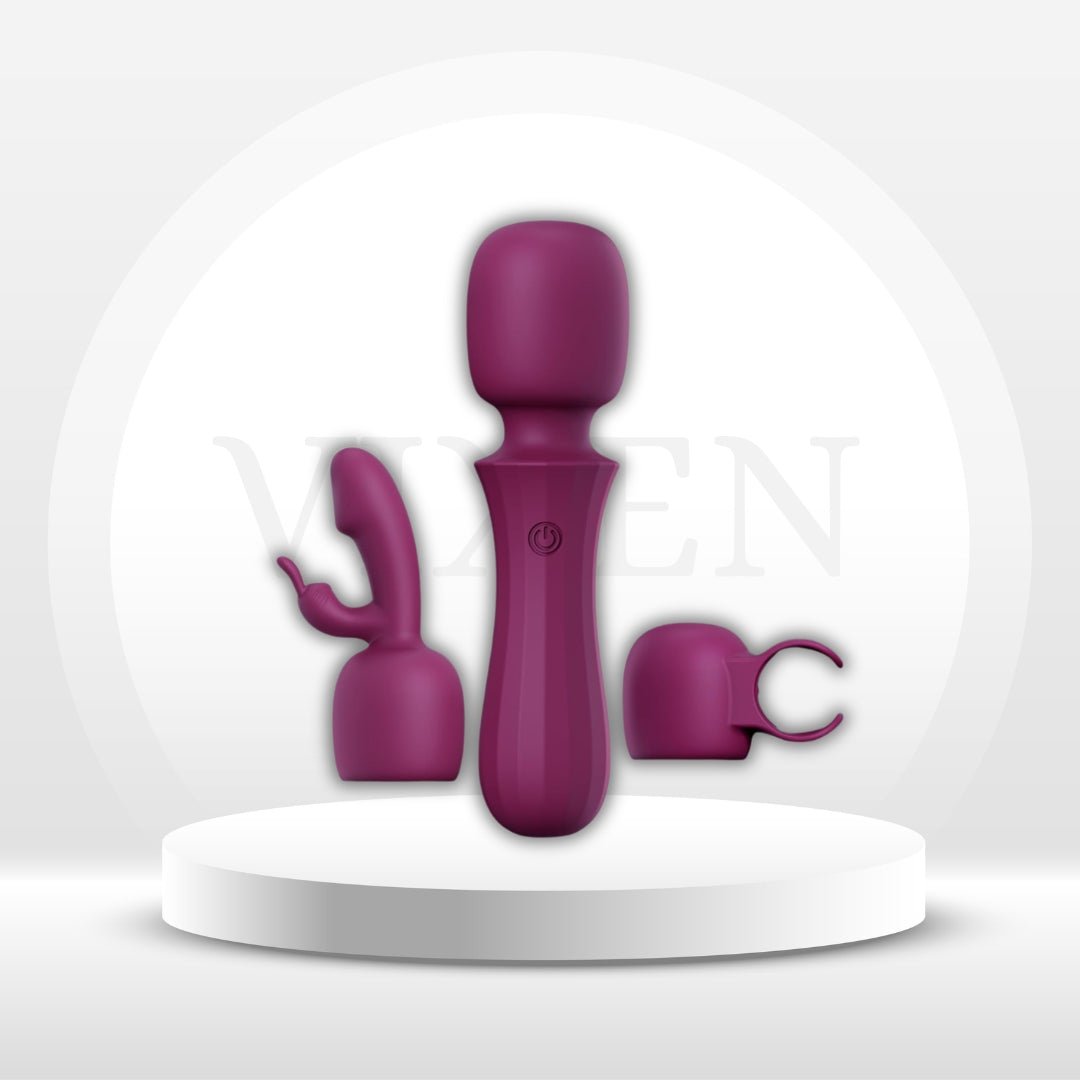 VersaPulse 3-in-1 Vibrator Sex Wand Kit