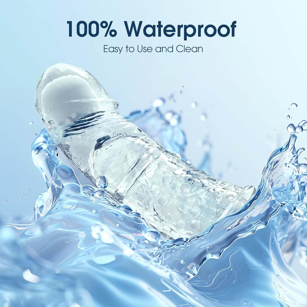 VibeBoost 4-in-1 Transparent Penis Sleeve