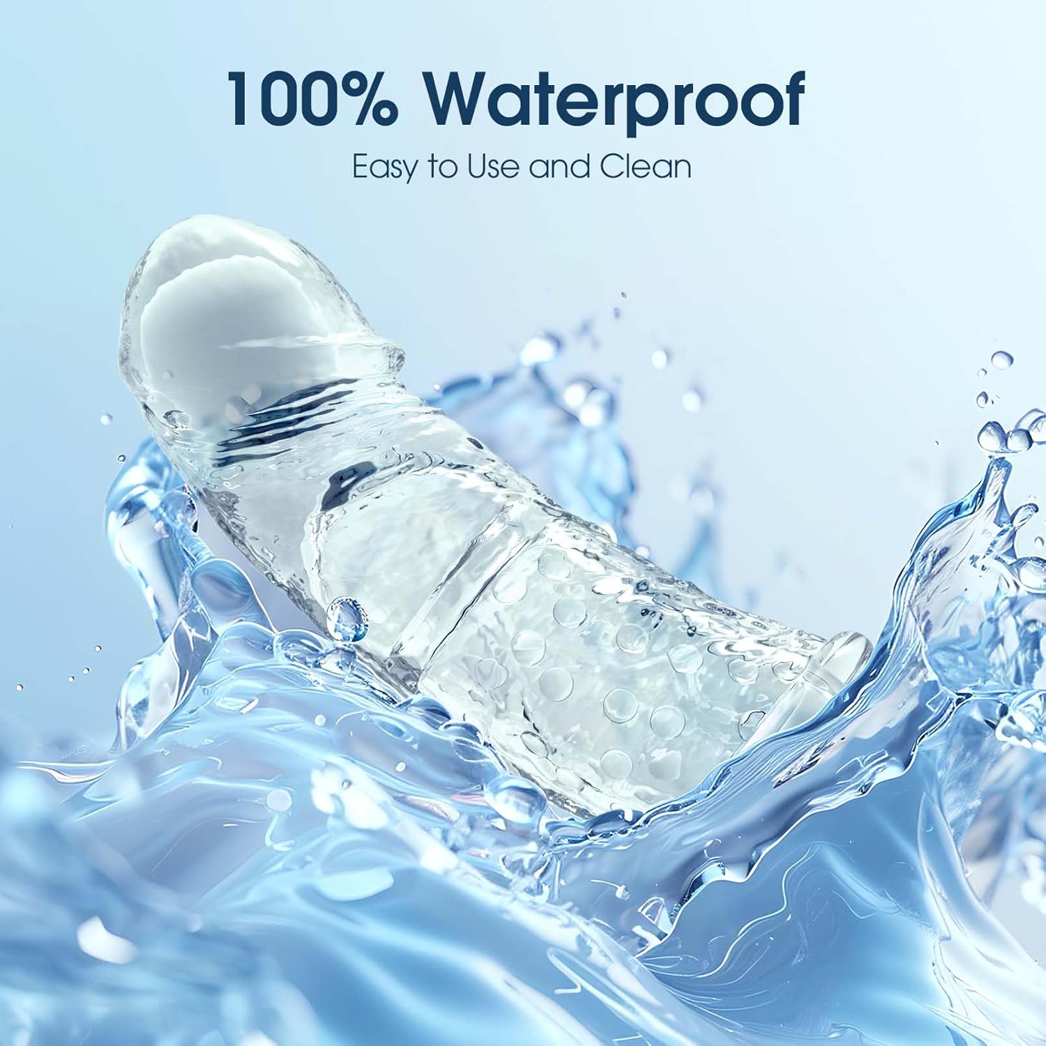 VibeBoost 4-in-1 Transparent Penis Sleeve