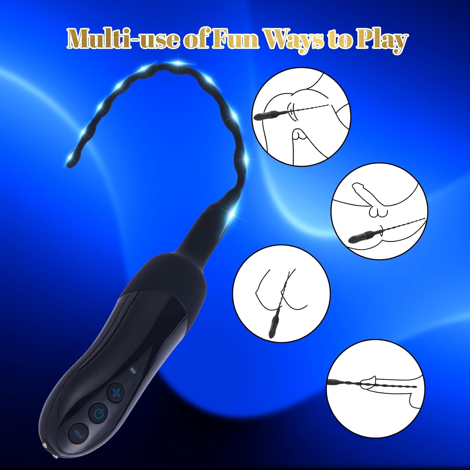 VibeDepth 20-Mode Urethral Vibrator Male Plug