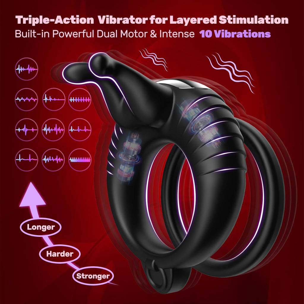 VibeDuo Remote Vibrating Cock Ring