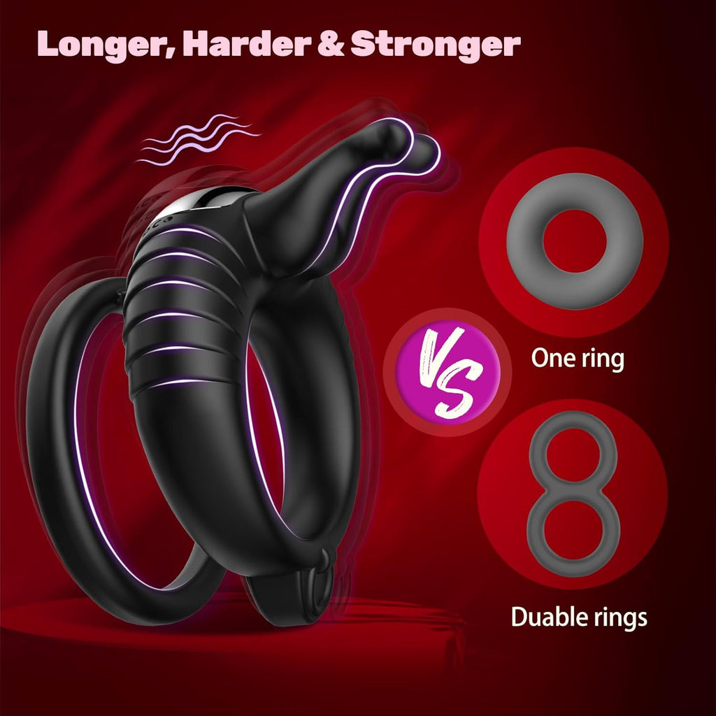 VibeDuo Remote Vibrating Cock Ring