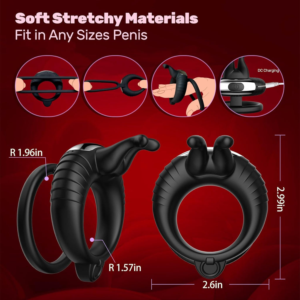 VibeDuo Remote Vibrating Cock Ring