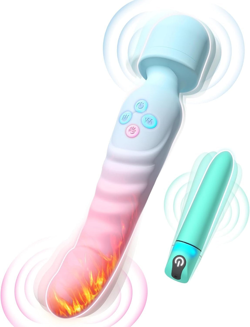 VibeDuo Wand & Bullet Vibrator Set