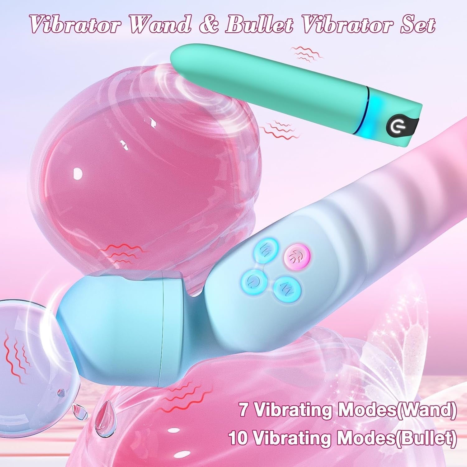 VibeDuo Wand & Bullet Vibrator Set