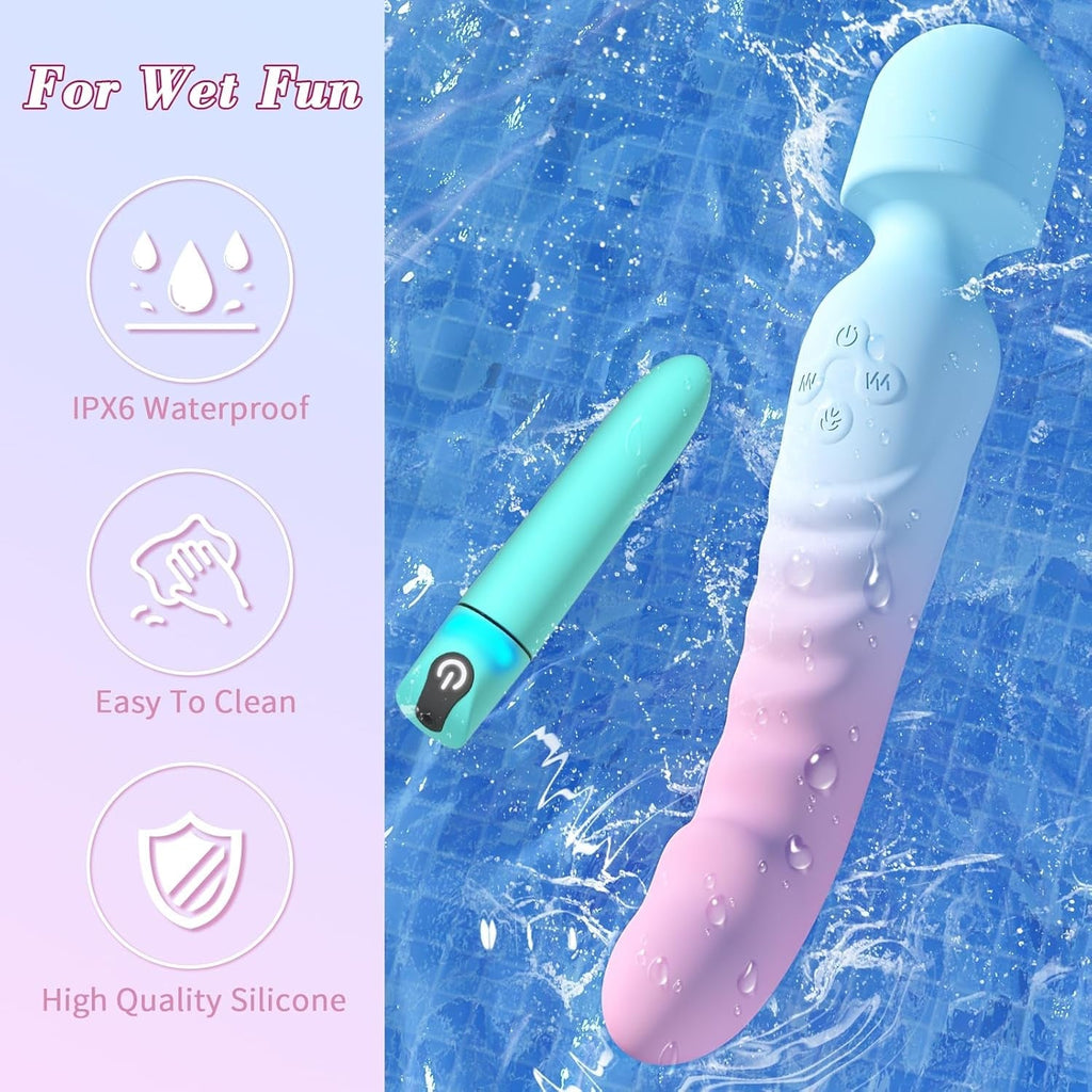 VibeDuo Wand & Bullet Vibrator Set