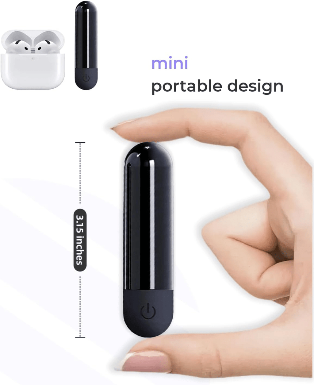 VibeEase Mini Bullet Vibrator for Clit & Nipple Stimulation