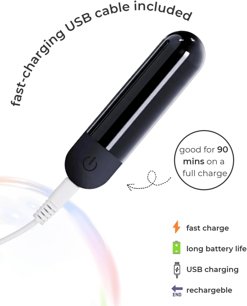 VibeEase Mini Bullet Vibrator for Clit & Nipple Stimulation