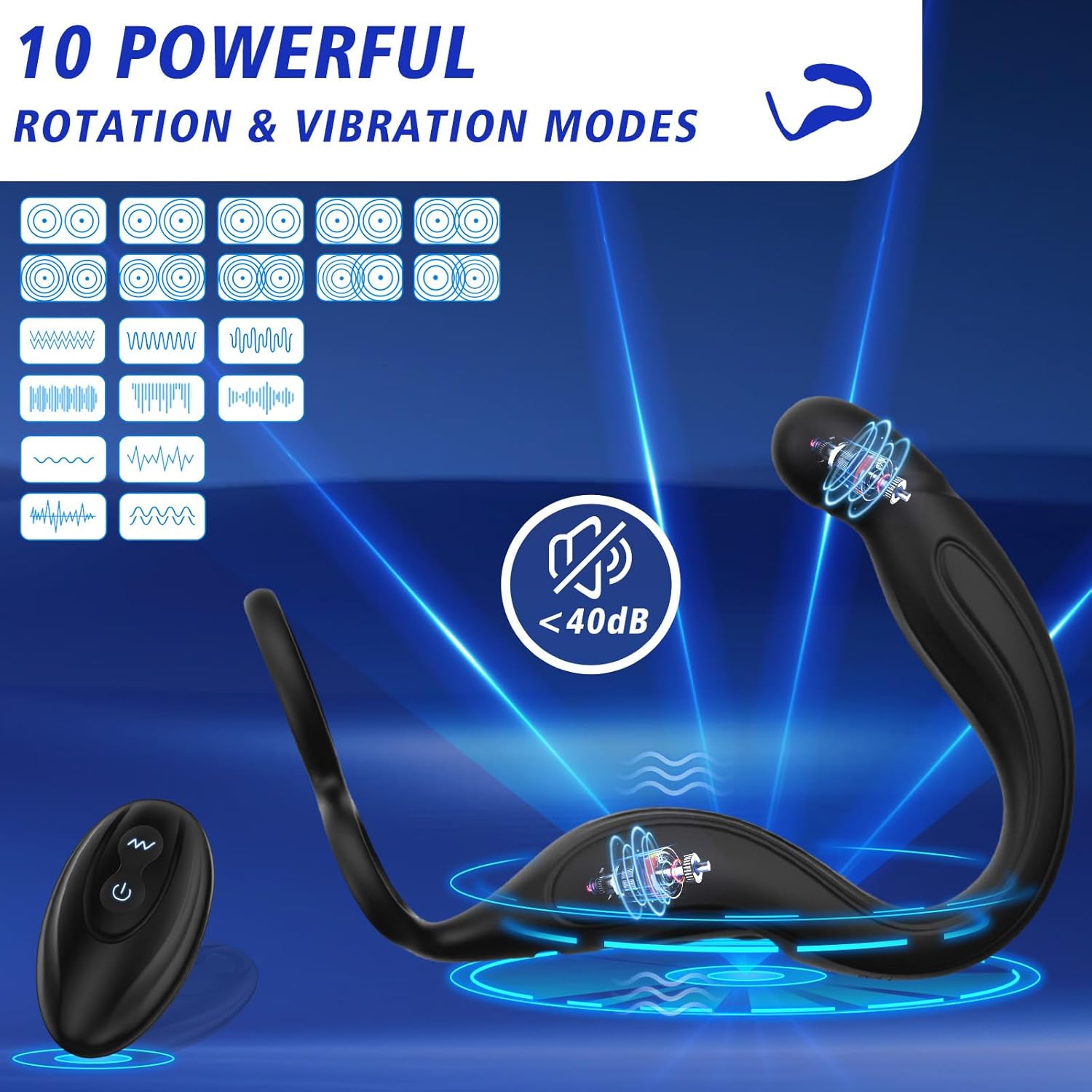 VibeFlex 360° Prostate Massager Cock Ring