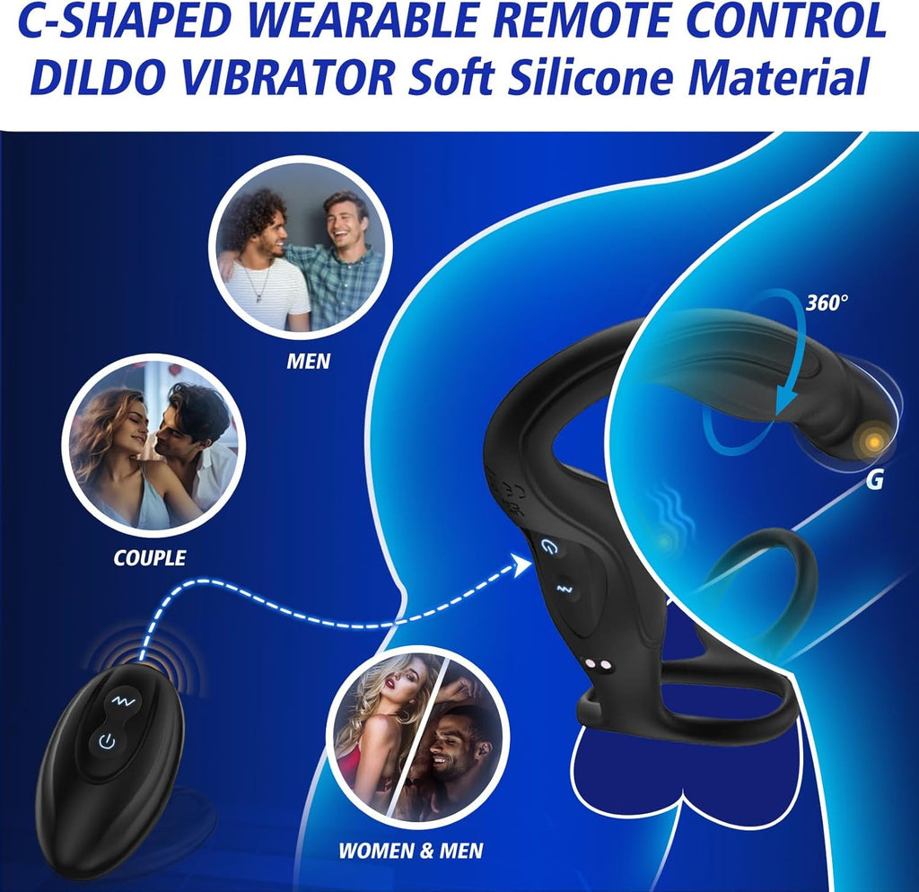 VibeFlex 360° Prostate Massager Cock Ring