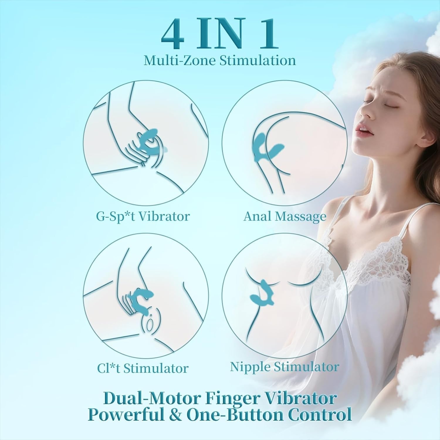 VibeLoop Dual Motor Finger Vibrator