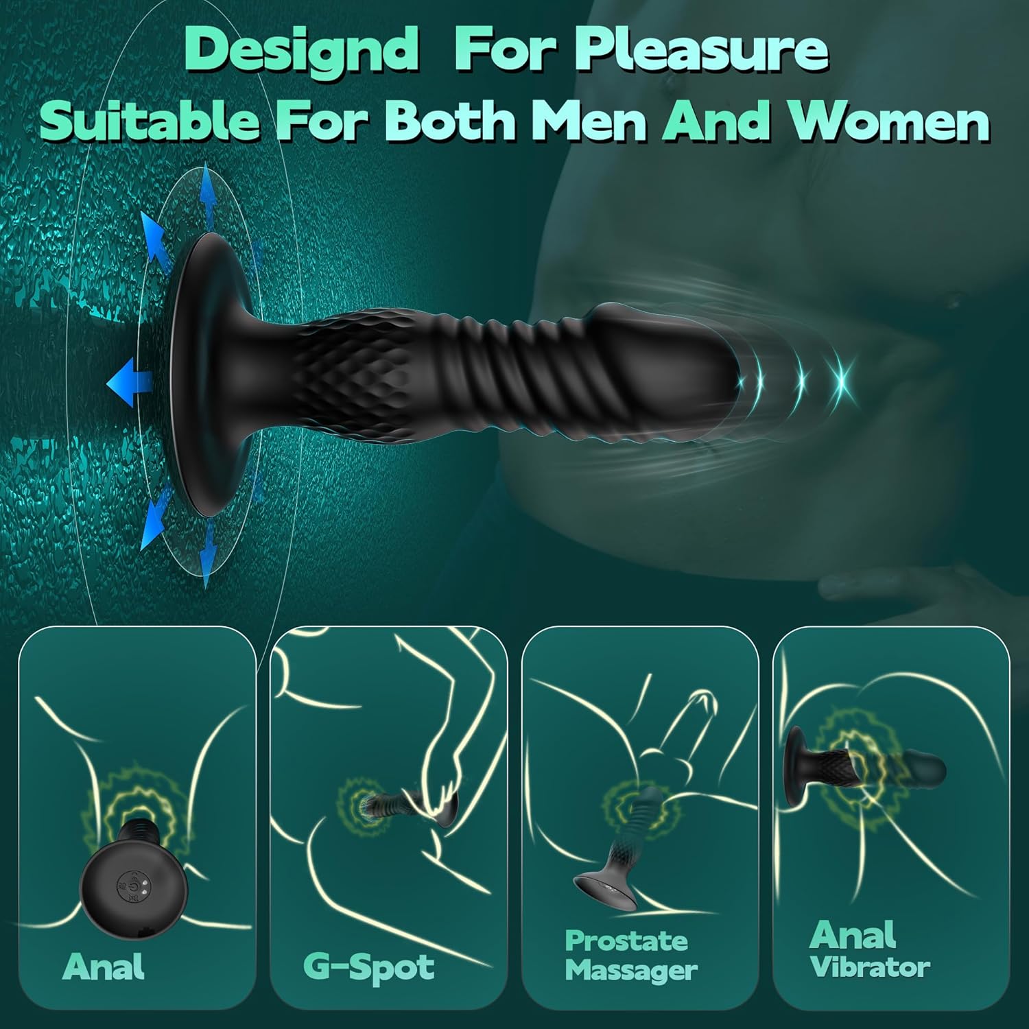 VibeMaster Prostate & G-Spot Vibrating Plug