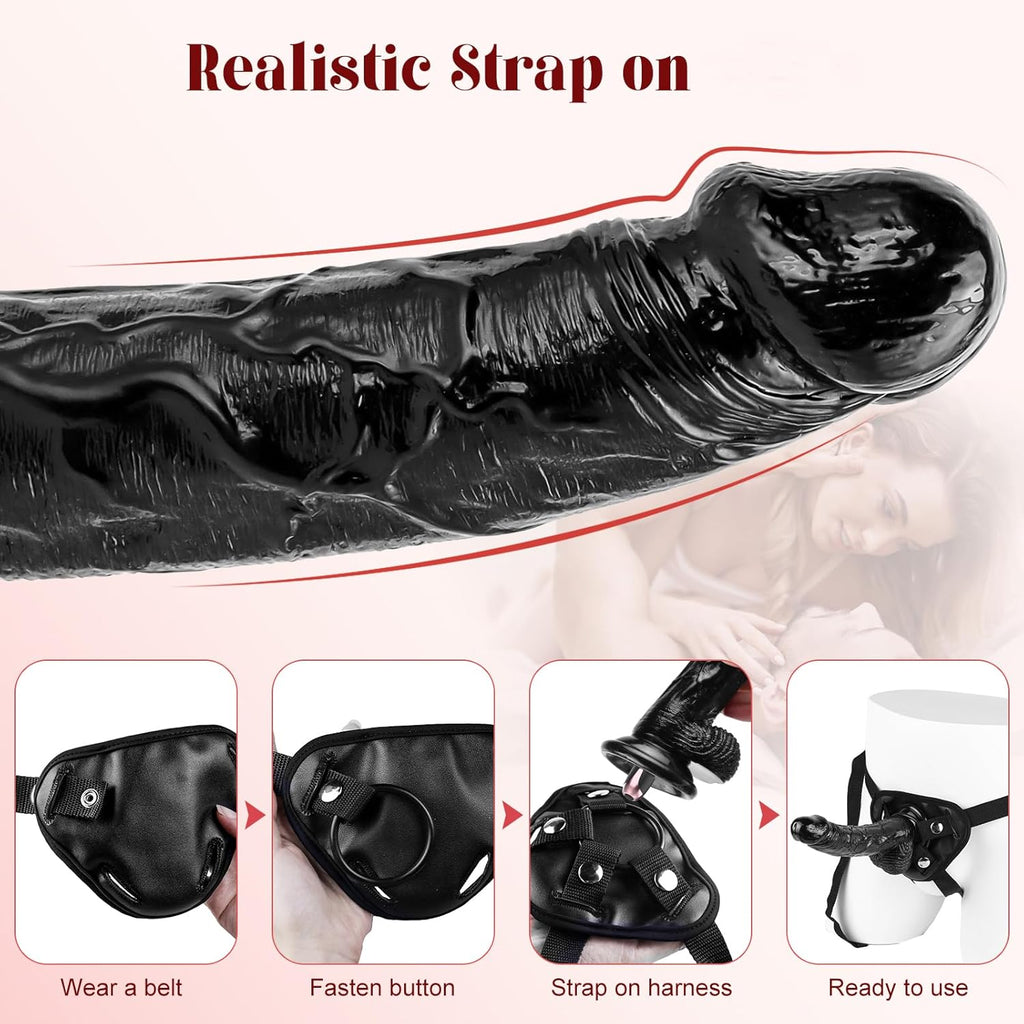 VibeMax Strap-On Dildo with Vibrating Bullet