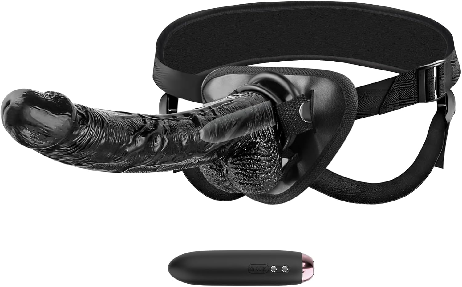 VibeMax Strap-On Dildo with Vibrating Bullet