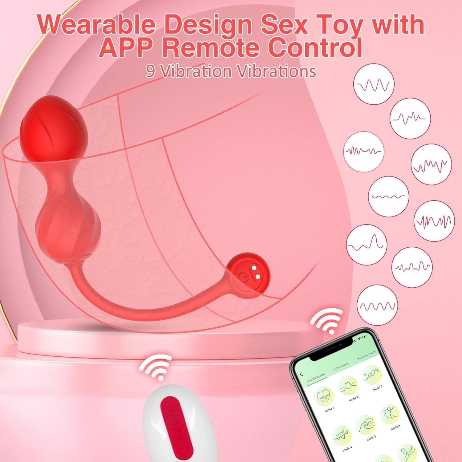 VibeNest Remote Control Egg Vibrator