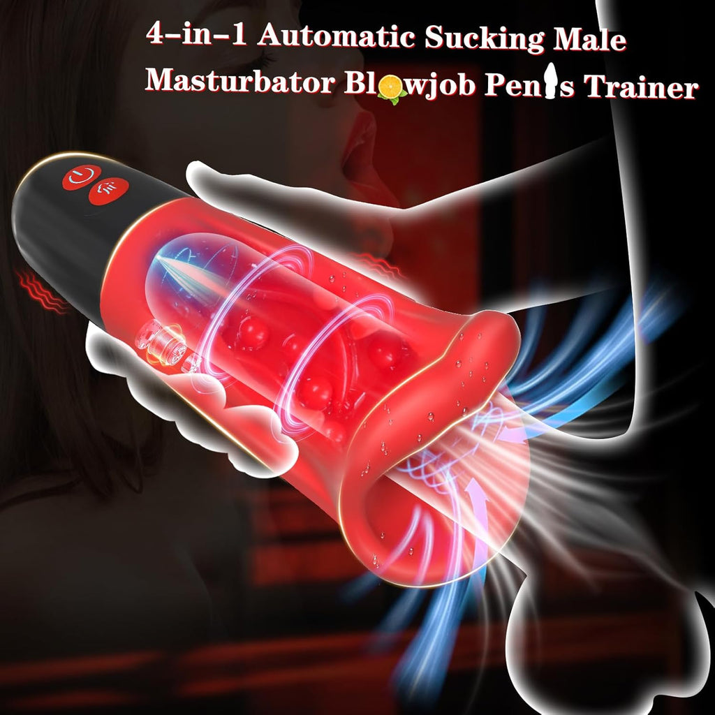VibeQuad 4-in-1 Suction & Vibration Male Stroker
