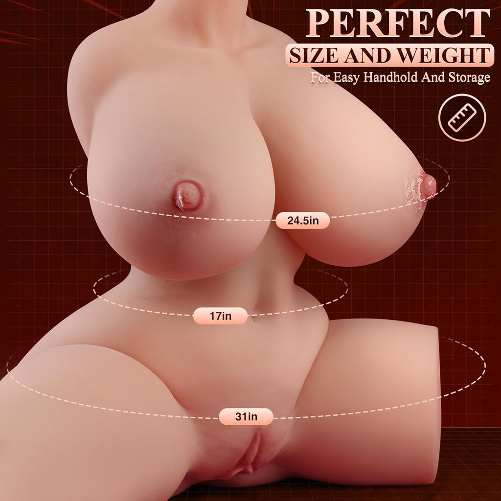 VibeSculpt Vibrating & Sucking 20lbs Sex Doll