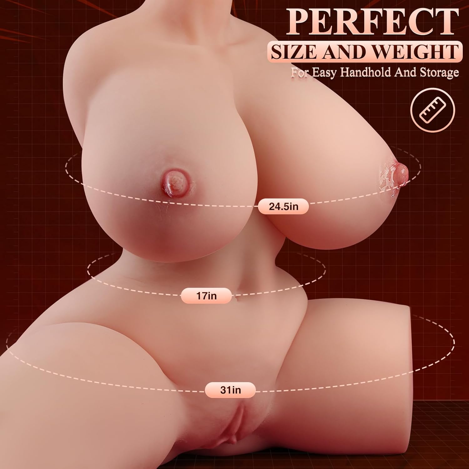 VibeSculpt Vibrating & Sucking 20lbs Sex Doll