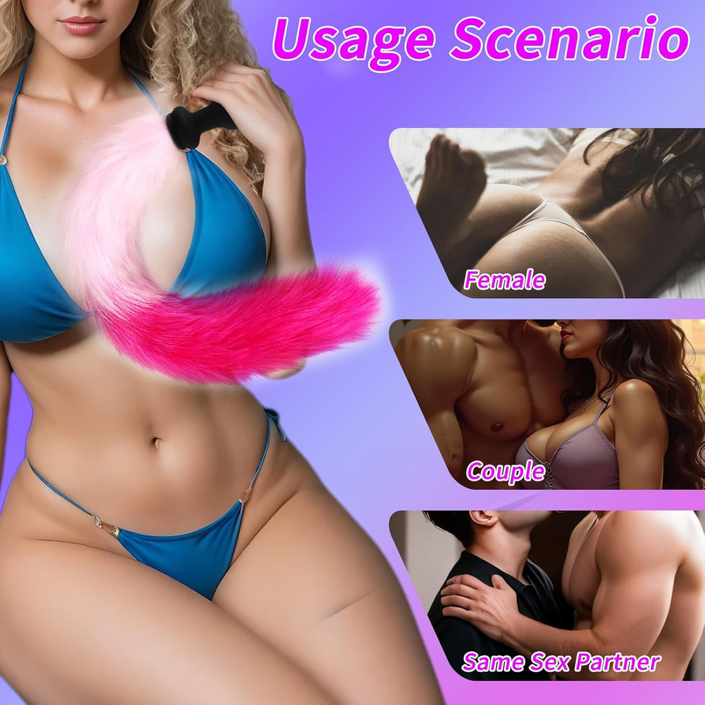 VibeTail Remote Vibrating Fox Tail Butt Plug