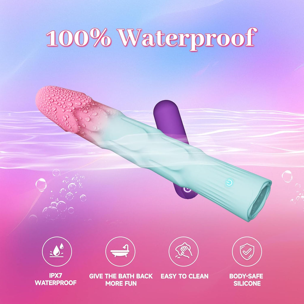 VibeTwin 2-in-1 Bullet & Dildo Wand Vibrator Set
