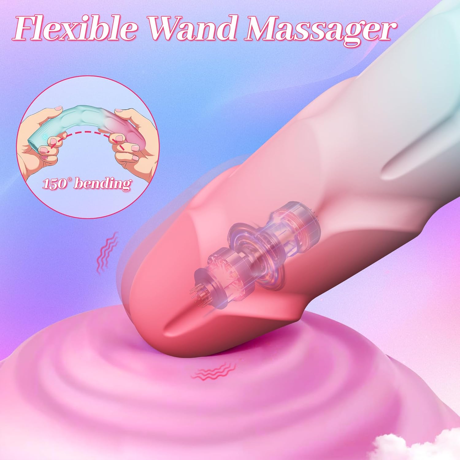 VibeTwin 2-in-1 Bullet & Dildo Wand Vibrator Set
