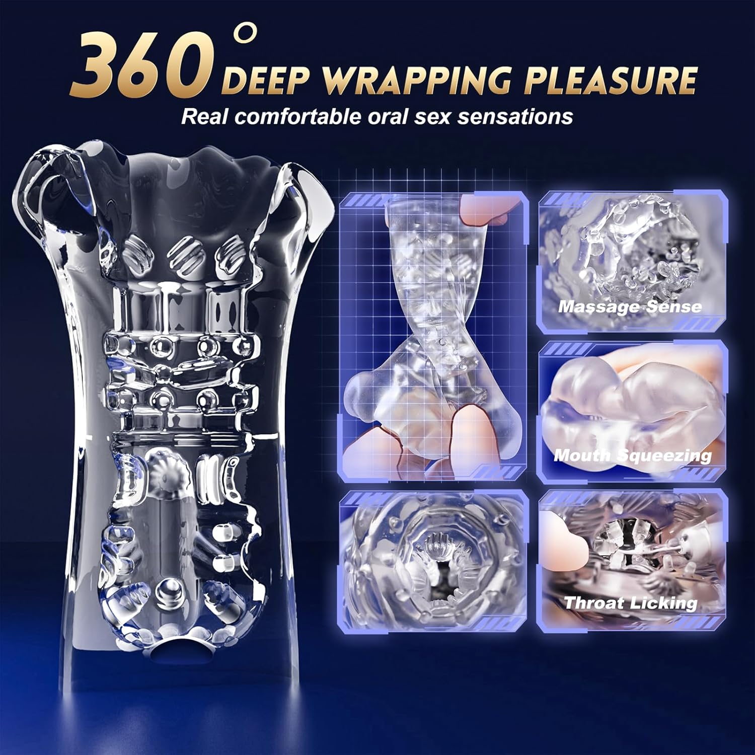 VibeView Transparent App-Controlled Penis Vibrator