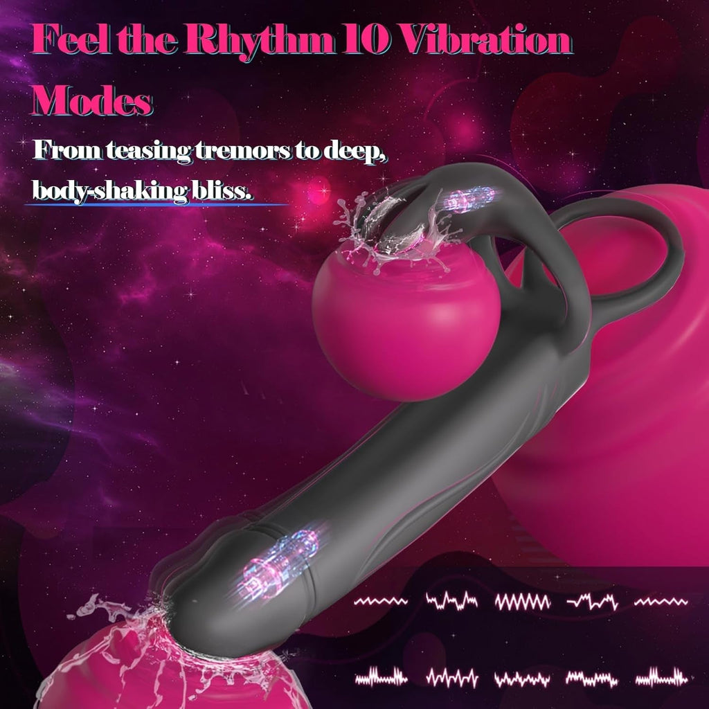 FusionRing Dual Shaft Couples Vibrating Cock Ring
