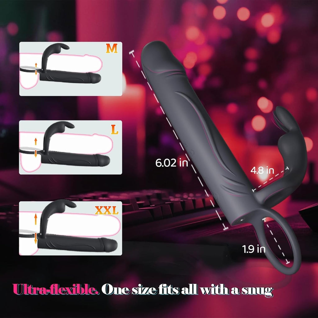 FusionRing Dual Shaft Couples Vibrating Cock Ring