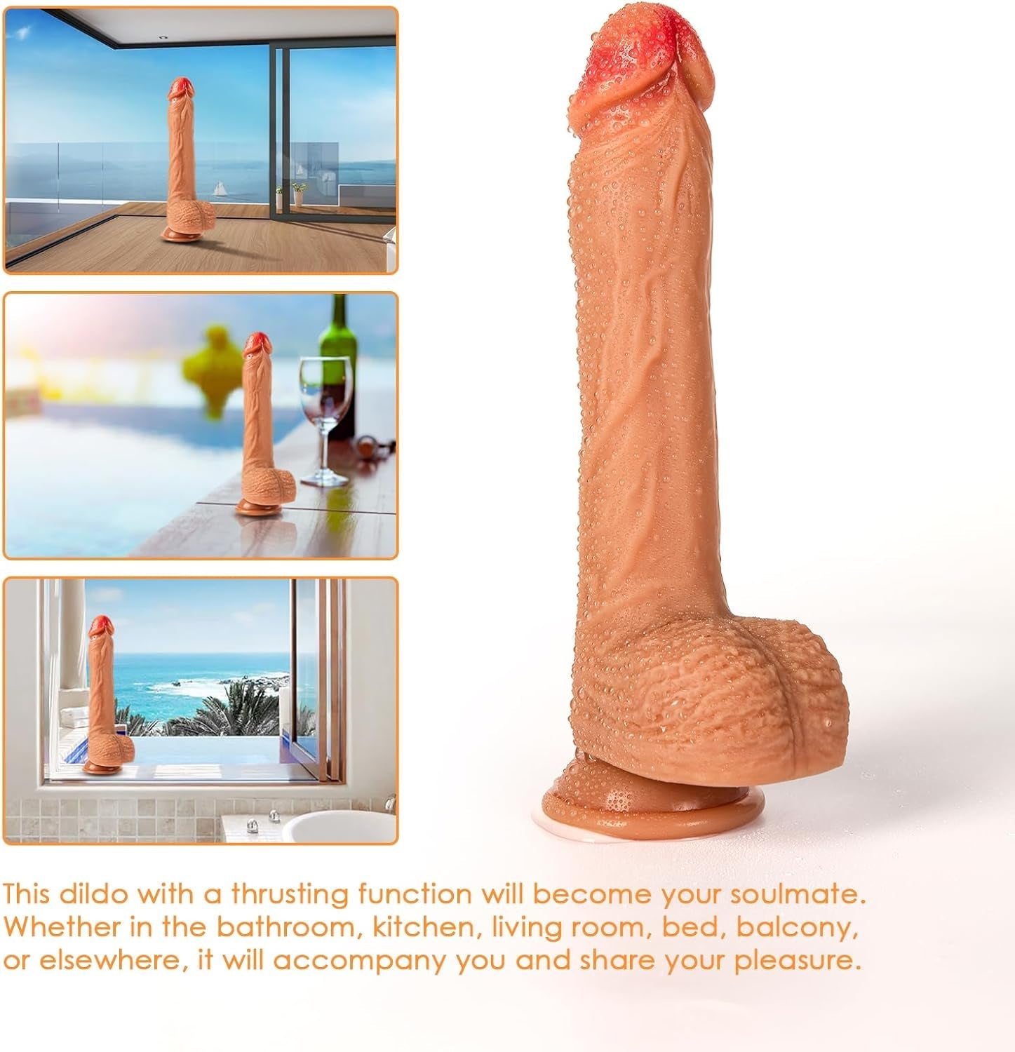 ThermaSpin Heating Rotating Suction Cup Vibrator