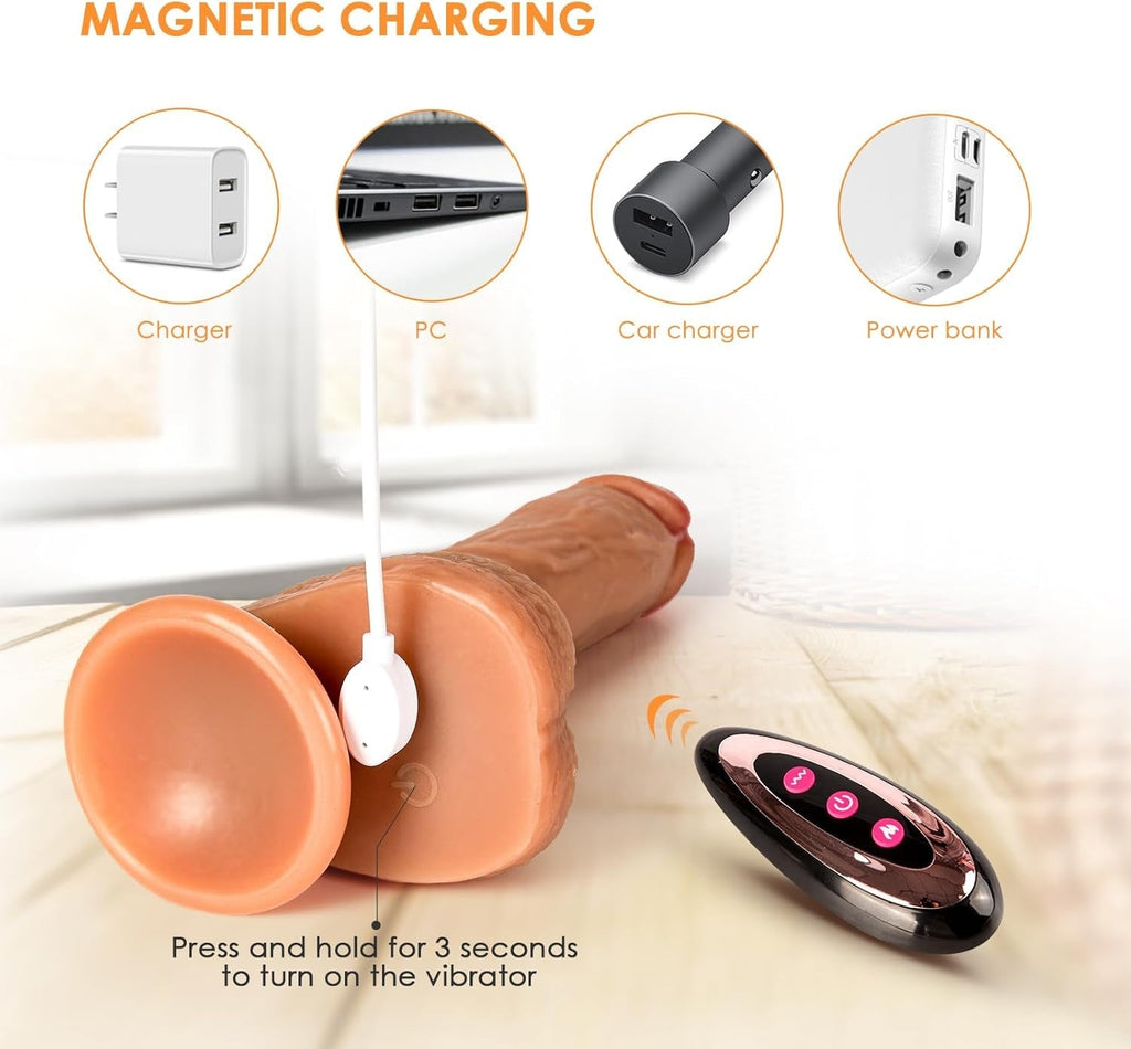ThermaSpin Heating Rotating Suction Cup Vibrator